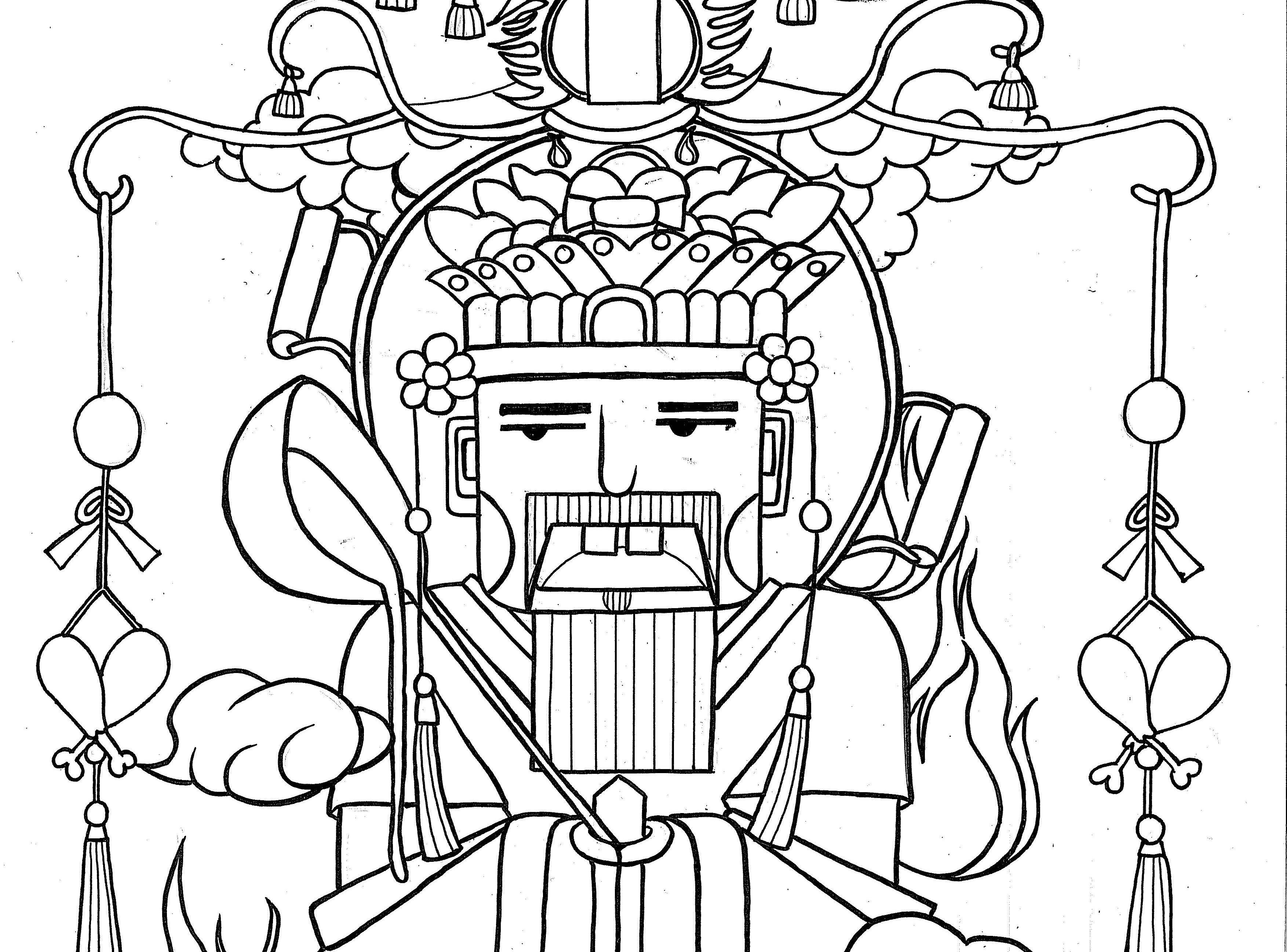 灶王爷简笔画怎么画 灶王爷简笔画怎么画