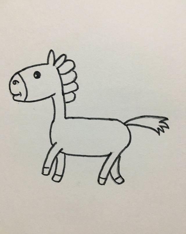 小马 简笔画 小马简笔画怎么画
