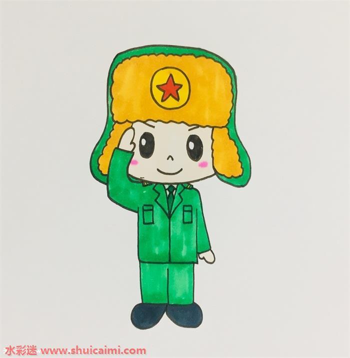 雷锋怎么画 雷锋简笔画简单好看彩色