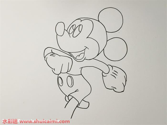米奇怎么画 米奇简笔画步骤