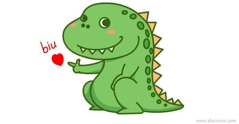 小恐龙儿童画怎么画 小恐龙简笔画简单又好看