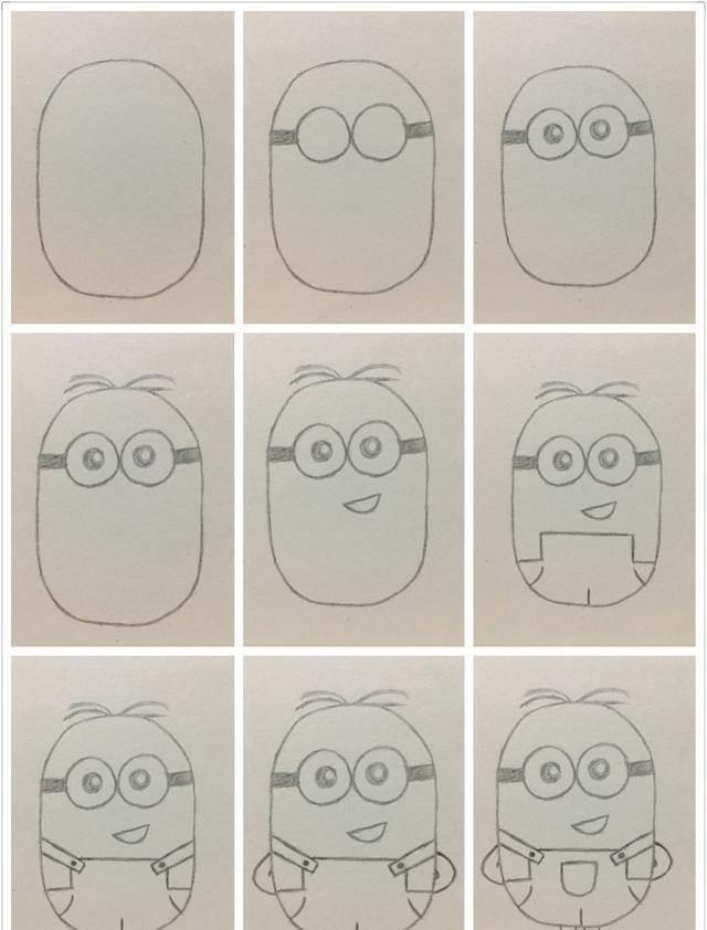 小黄人简笔画 小黄人简笔画图片