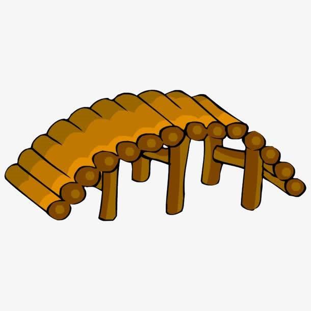 木桥简笔画 过独木桥简笔画