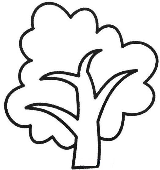 简笔画图片大全树 简笔画图片大全树木带颜色