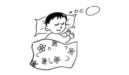 睡觉简笔画 睡觉简笔画小女孩