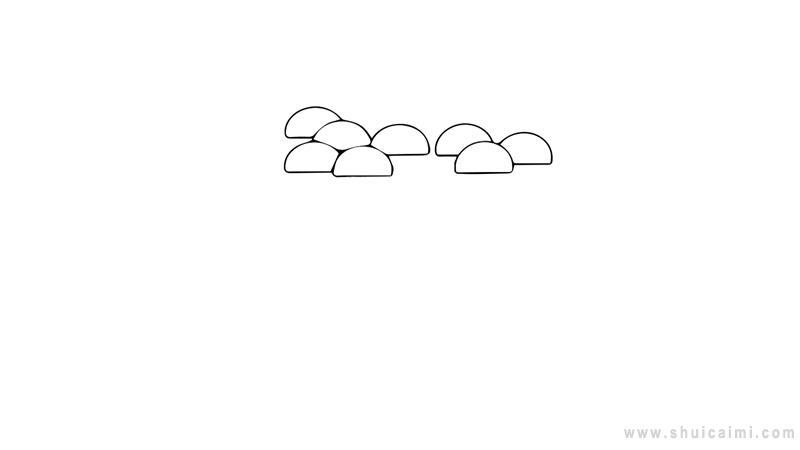 迎客松简笔画怎么画 迎客松简笔画图片