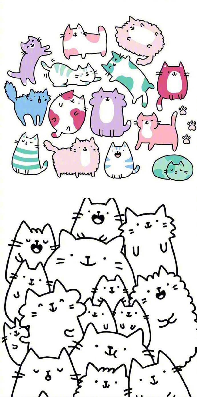 猫咪简笔画 猫咪简笔画图片