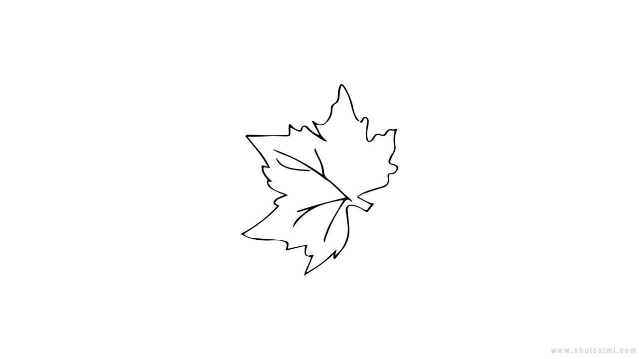 秋天树叶简笔画怎么画 秋天树叶简笔画图片大全