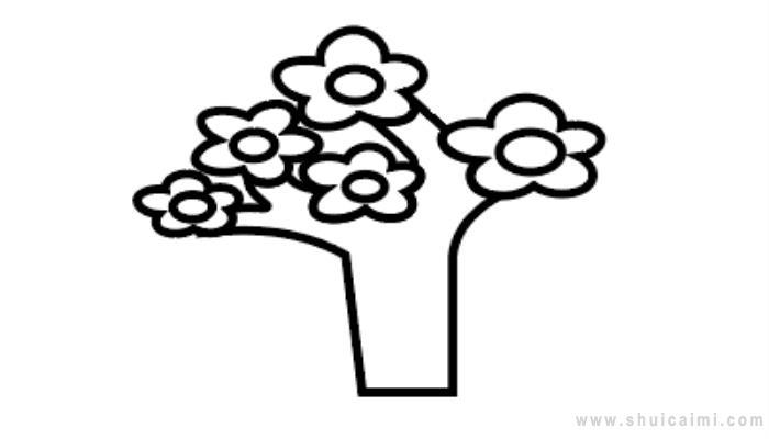 桃花树简笔画怎么画 桃花树简笔画简单
