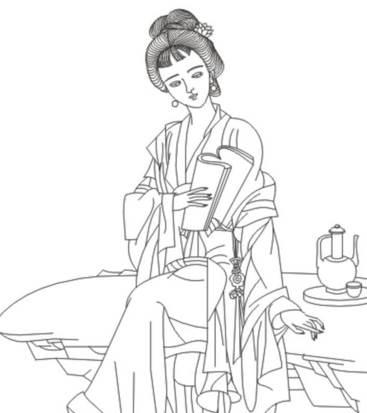 古风简笔画 古风简笔画山水