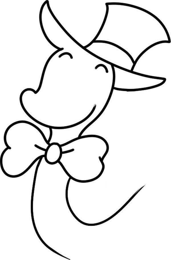 蚯蚓绅士的简笔画怎么画 蚯蚓绅士简笔画简单又好看