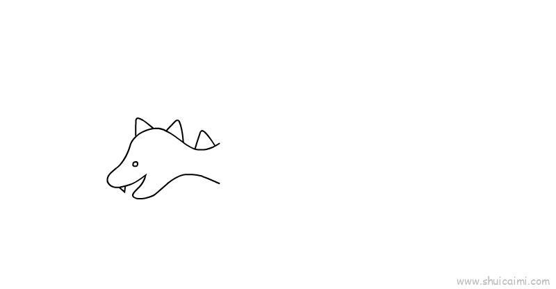 恐龙儿童画怎么画 恐龙简笔画简单又好看