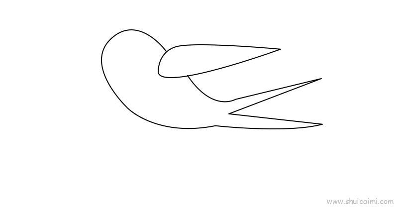 小燕子儿童画怎么画 小燕子简笔画步骤