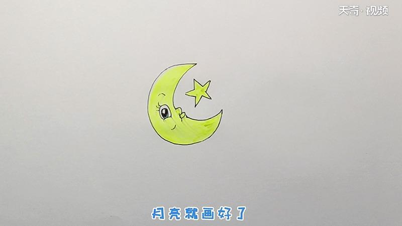 月亮简笔画怎么画 月亮简笔画步骤