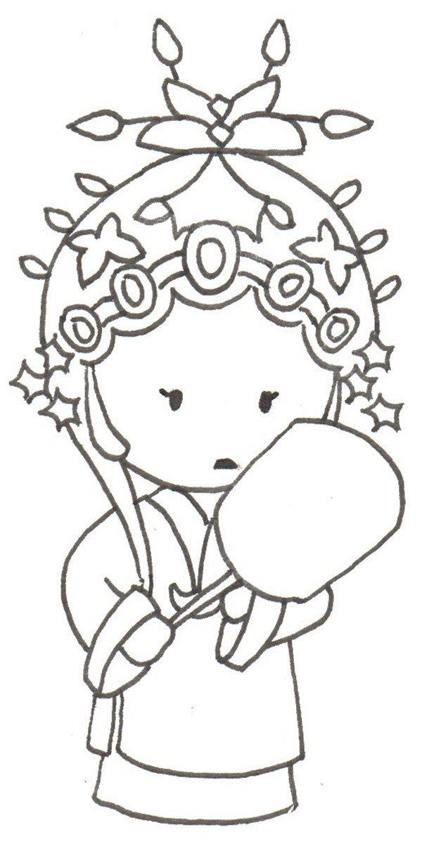 京剧演员的简笔画怎么画 京剧演员的简笔画画法