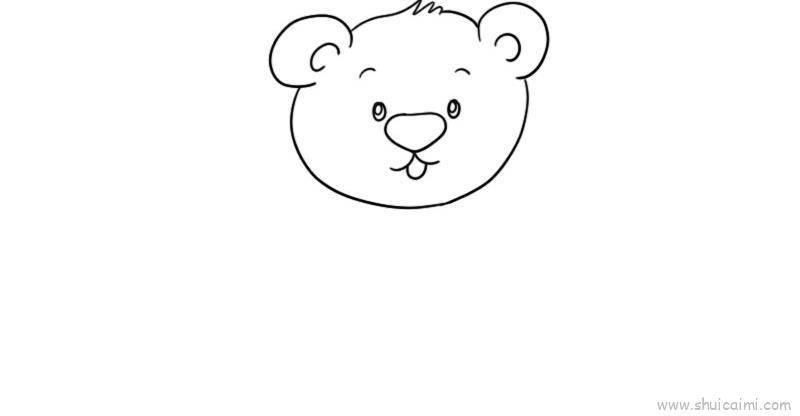 熊儿童画怎么画 熊简笔画步骤