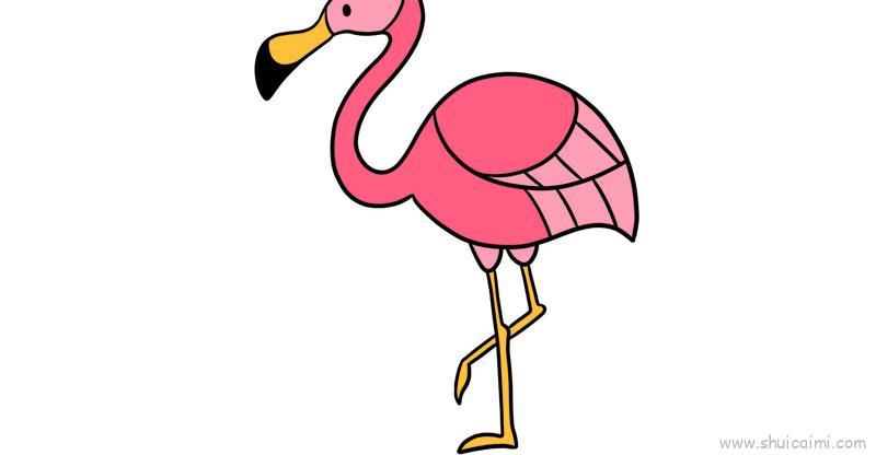 火烈鸟儿童画怎么画 火烈鸟简笔画简单又好看