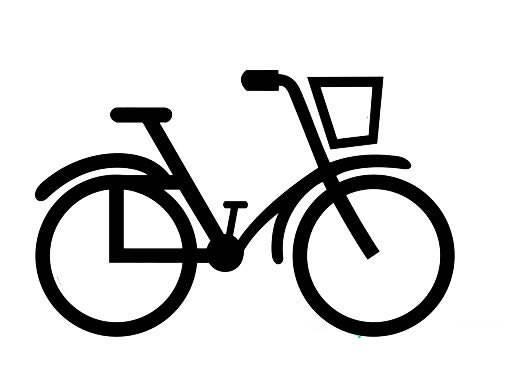 自行车图片简笔画 小孩骑自行车图片简笔画