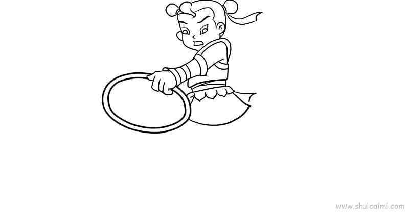 哪吒儿童画怎么画 哪吒简笔画画法