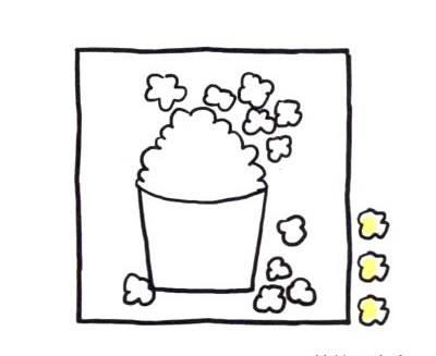 爆米花简笔画 爆米花简笔画图片