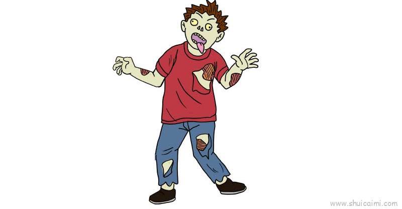 僵尸儿童画怎么画 僵尸简笔画图片大全