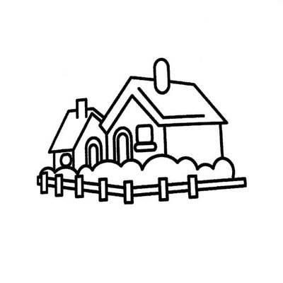 房子简笔画大全图片 幼儿房子简笔画大全图片