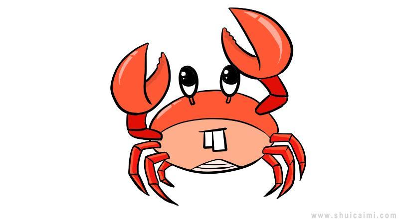 螃蟹简笔画怎么画 螃蟹简笔画图片大全