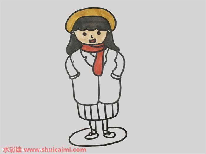 美女怎么画 美女简笔画步骤