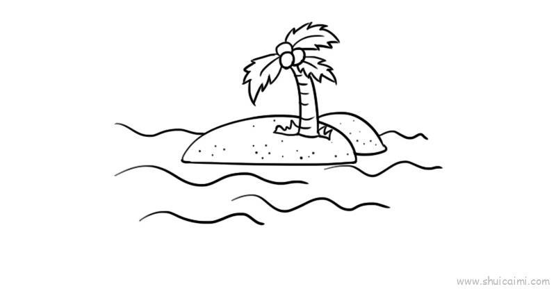 海边儿童画怎么画 海边简笔画顺序