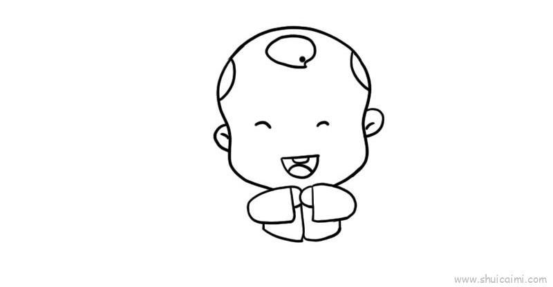 拜年儿童画怎么画 拜年简笔画顺序