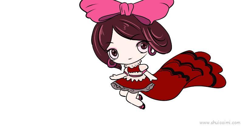 7个叶罗丽仙子菲灵儿童画怎么画 7个叶罗丽仙子菲灵简笔画步骤