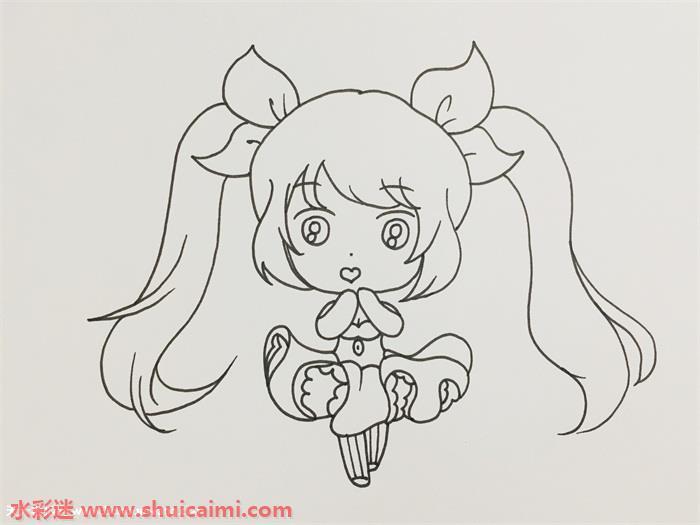 安琪拉怎么画 安琪拉简笔画图片