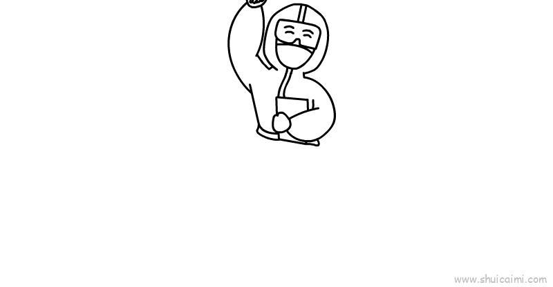 疫情防控儿童画怎么画 疫情防控简笔画步骤