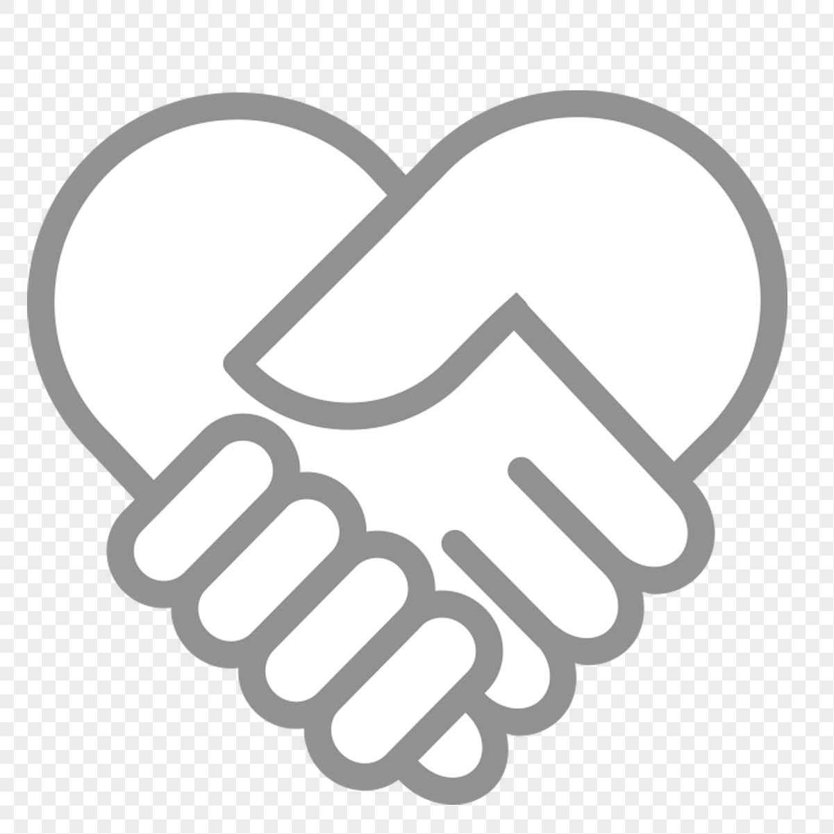 握手简笔画 握手简笔画彩色