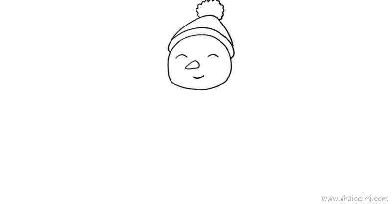 雪人儿童画怎么画 雪人简笔画顺序