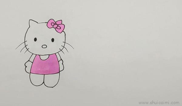凯蒂猫儿童画怎么画 凯蒂猫简笔画步骤