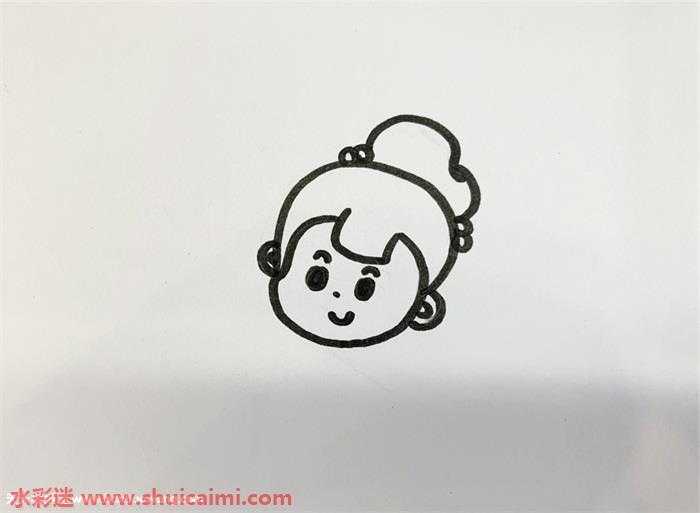 古代公主怎么画 古代公主简笔画彩色