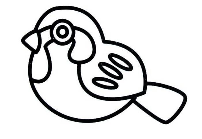 麻雀简笔画 麻雀简笔画带颜色