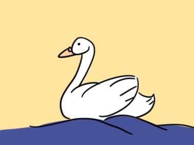 天鹅简笔画 天鹅简笔画简单又漂亮