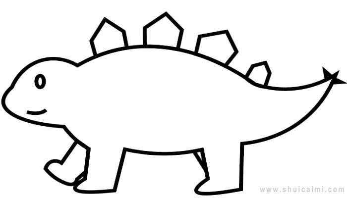 剑龙简笔画怎么画 剑龙简笔画简单