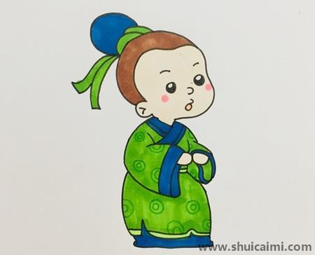 古代人儿童简笔画