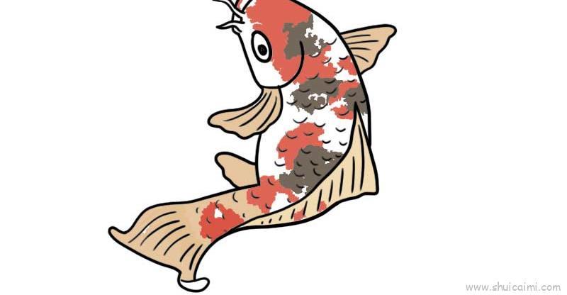 锦鲤儿童画怎么画 锦鲤简笔画简单又好看