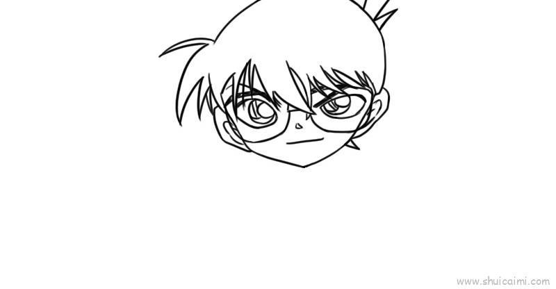 名侦探柯南儿童画怎么画 名侦探柯南简笔画图片大全