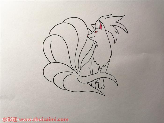 可爱九尾狐怎么画 可爱九尾狐简笔画步骤