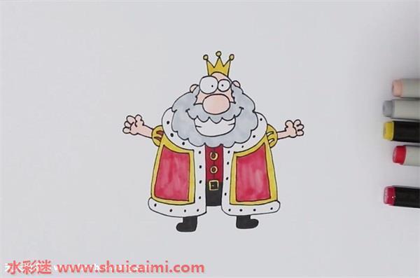 国王怎么画 国王简笔画简单好看带颜色