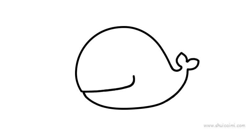 鲸鱼儿童画怎么画 鲸鱼简笔画画法
