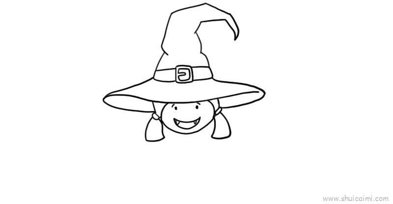 小女巫服装儿童画怎么画 小女巫服装简笔画简单