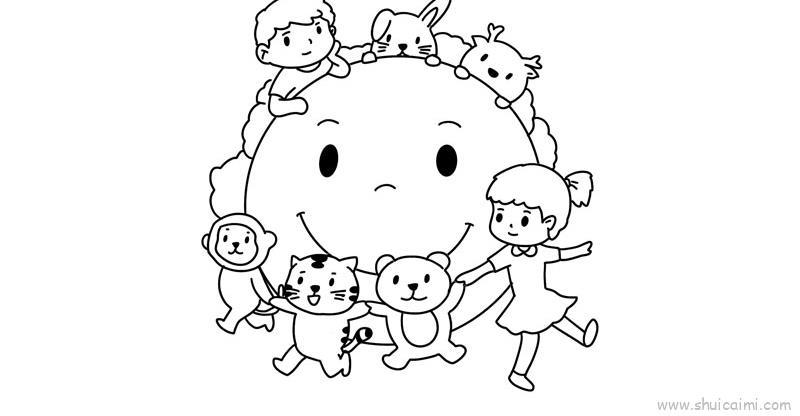 生物多样性儿童画怎么画 生物多样性简笔画简单