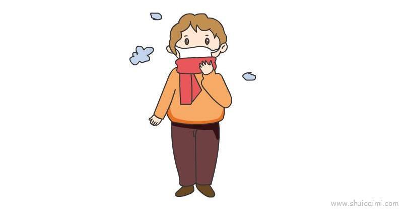 预防肺炎儿童画怎么画 预防肺炎简笔画画法