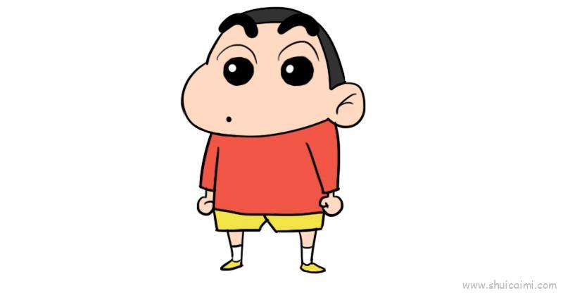 蜡笔小新儿童画怎么画 蜡笔小新简笔画画法